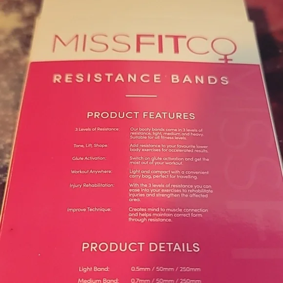 MISSFITCO Booty Bands NWT - Picture 4 of 7
